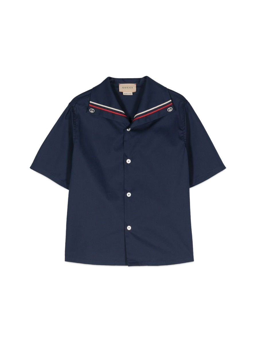 GUCCI Mini Stretch Cotton Poplin J.S. Shirt