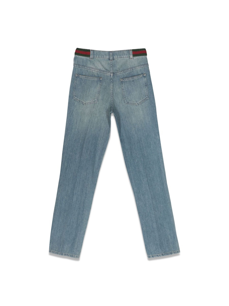 GUCCI Organic Denim Kids' Pants