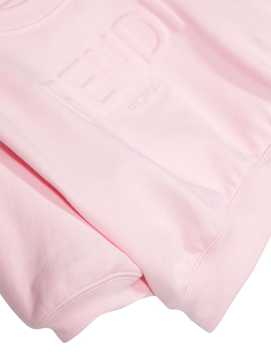 FENDI Girls' Mini Cotton Sweatshirt for SS24