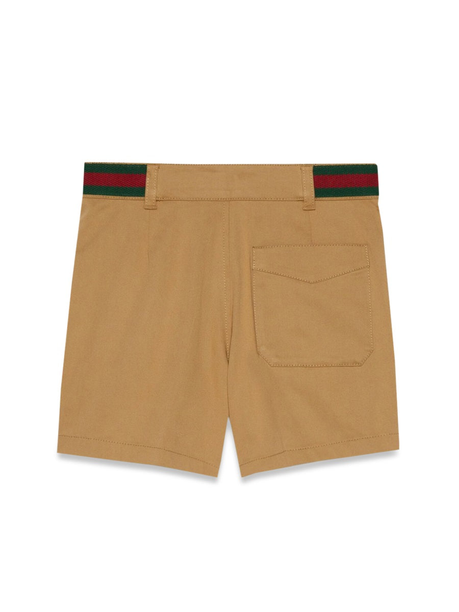 GUCCI Mini Bermuda Shorts with Ribbed Detail