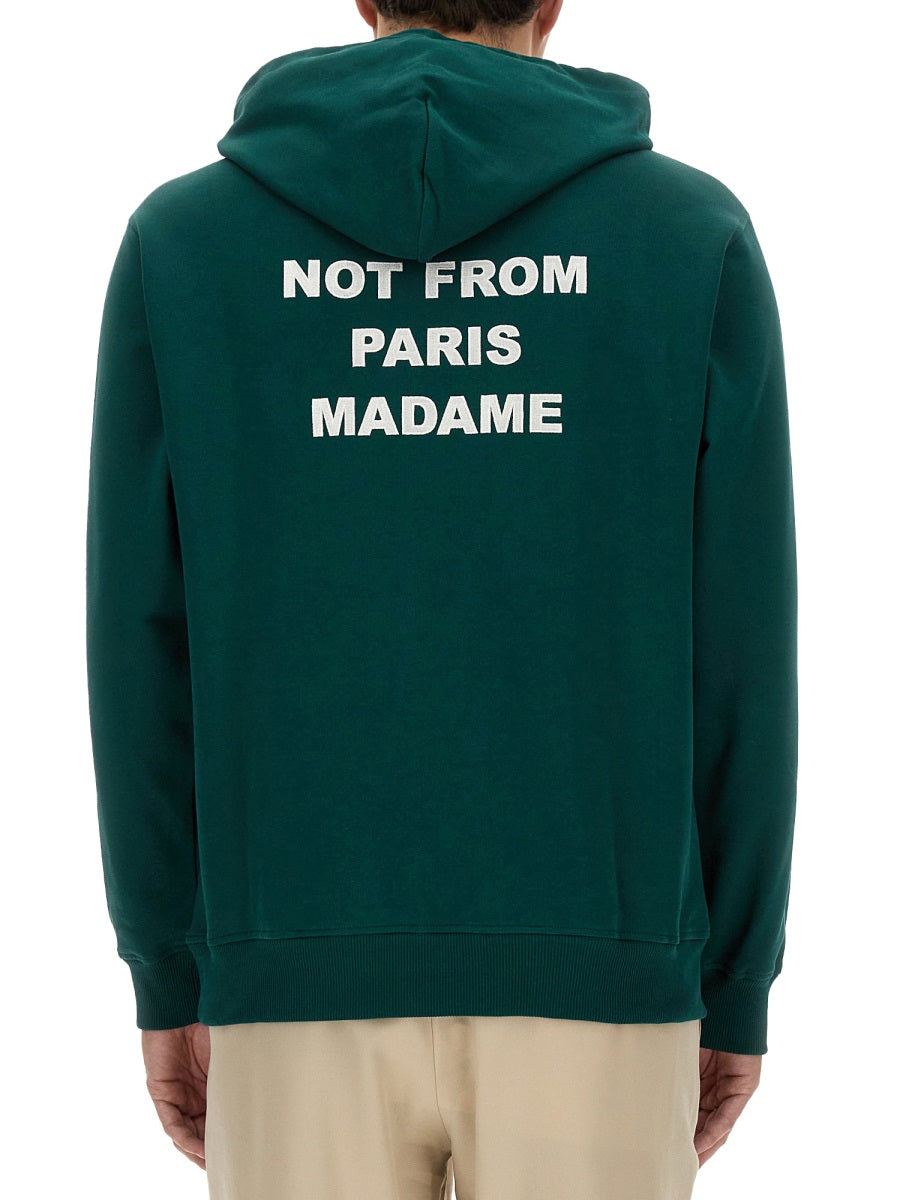 DRÔLE DE MONSIEUR Slogan Relaxed Fit Sweatshirt - Size L