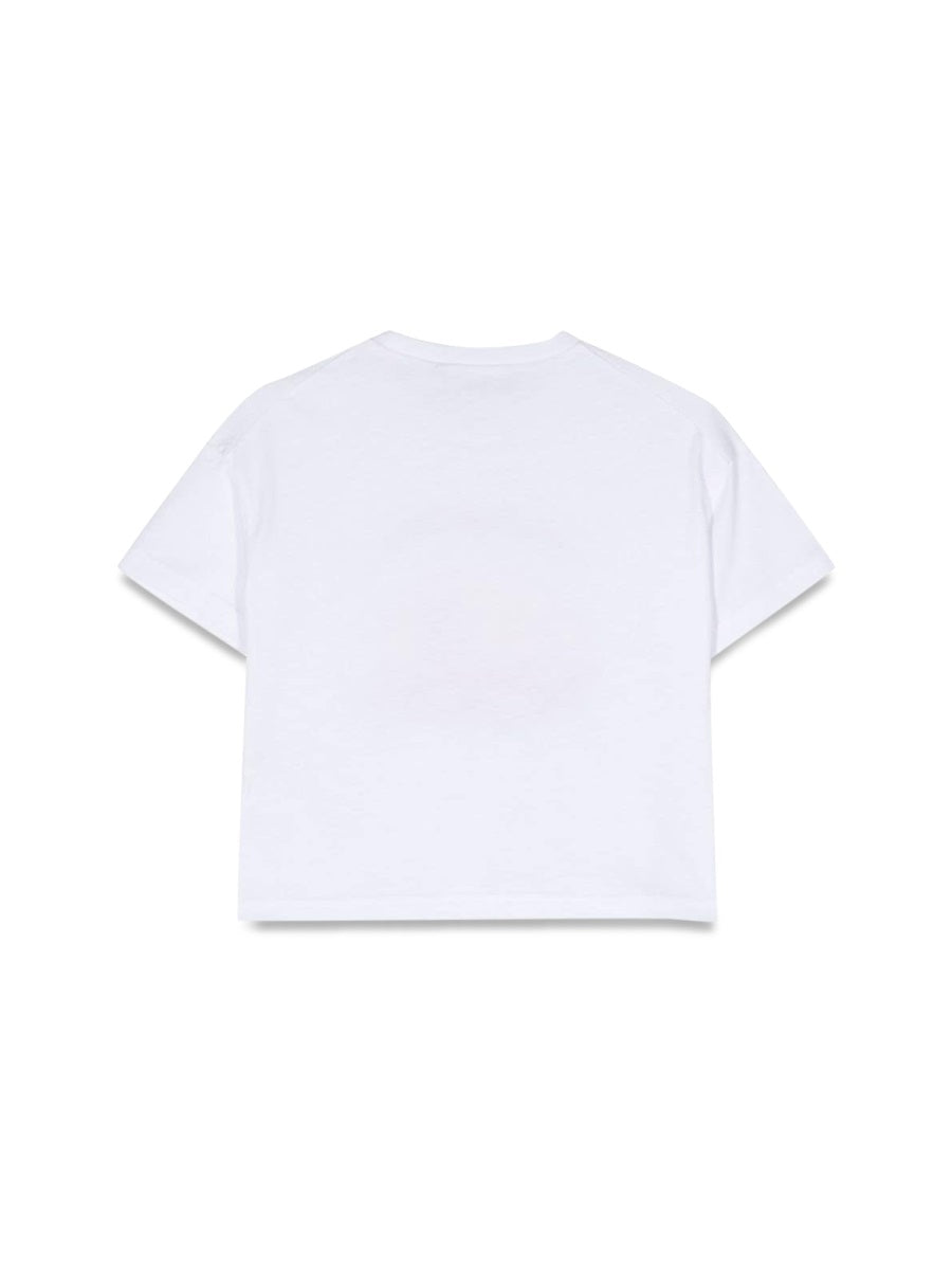 DSQUARED Mini Crop Print T-Shirt for Girls