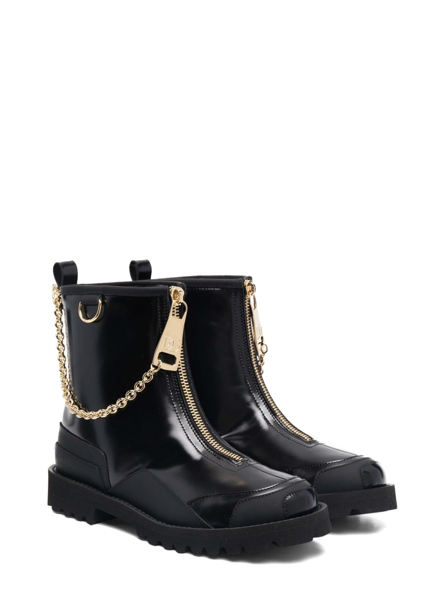 DOLCE & GABBANA Stylish Mini Leather Boots for Girls