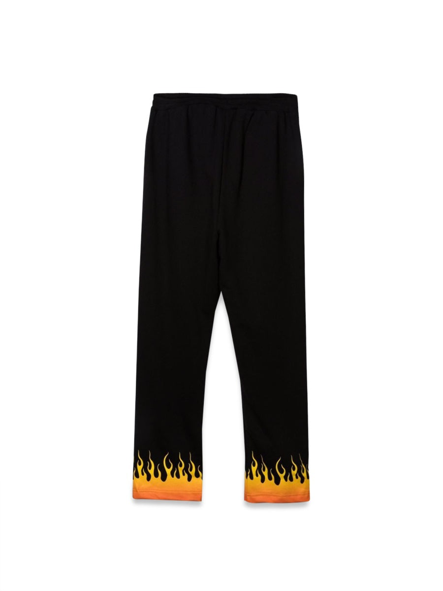 VISION OF SUPER Flame-Embellished Unisex Pants for Teens