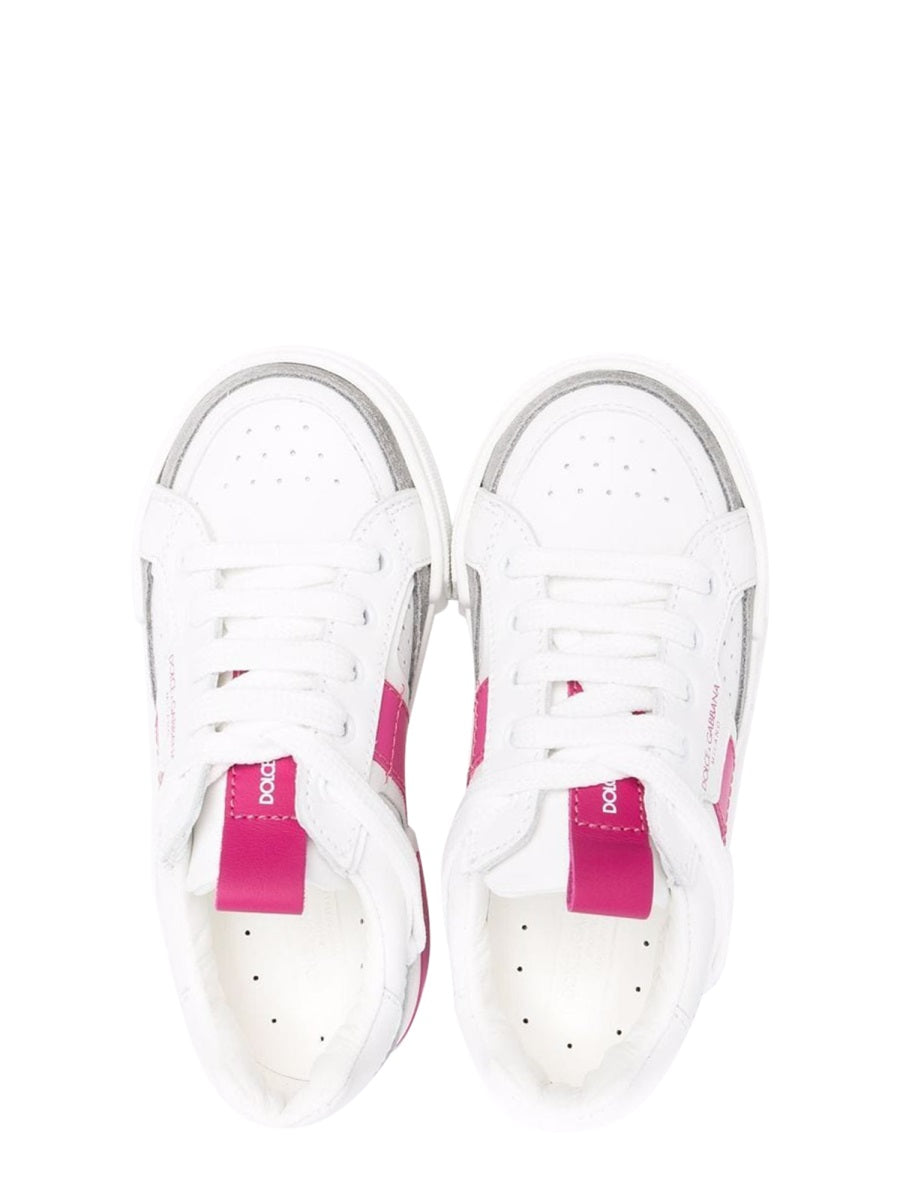 DOLCE & GABBANA Unisex Mini Low Lace-Up Sneakers