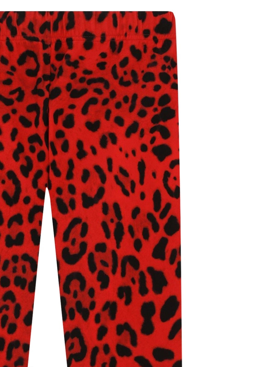 DOLCE & GABBANA Mini Animal Print Leggings for Girls
