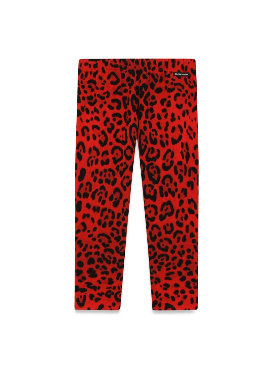 DOLCE & GABBANA Mini Animal Print Leggings for Girls
