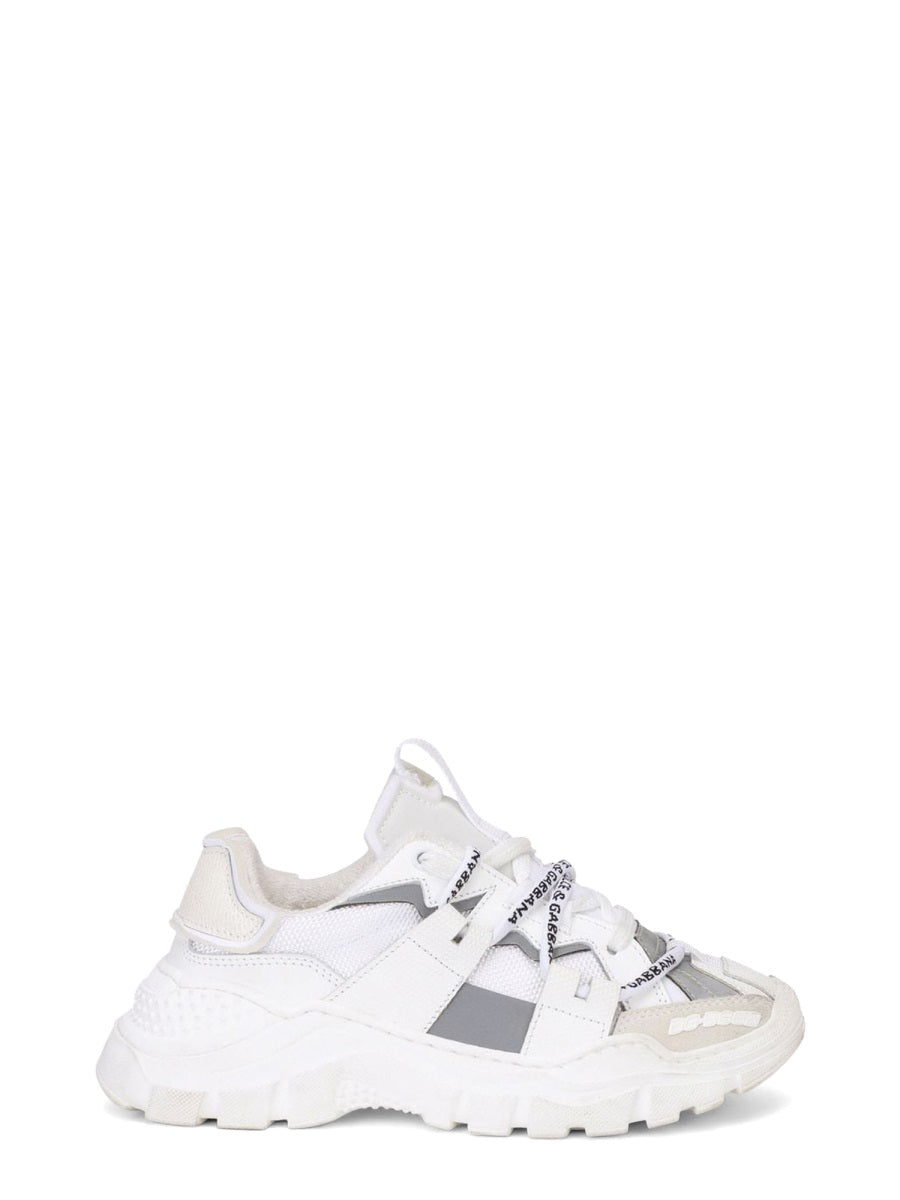 DOLCE & GABBANA Unisex Low Lace-Up Sneakers for Kids