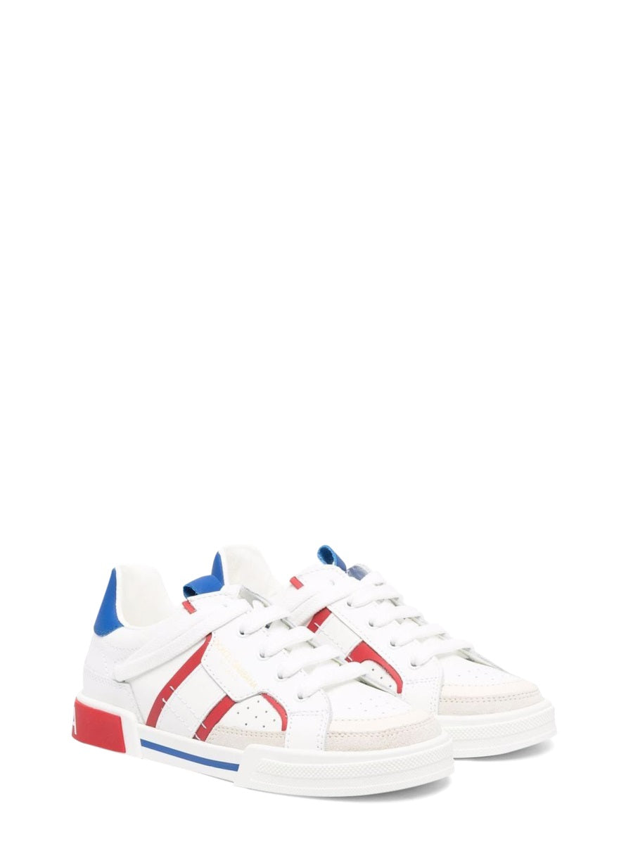 DOLCE & GABBANA Mini Low Lace-Up Sneaker for Kids
