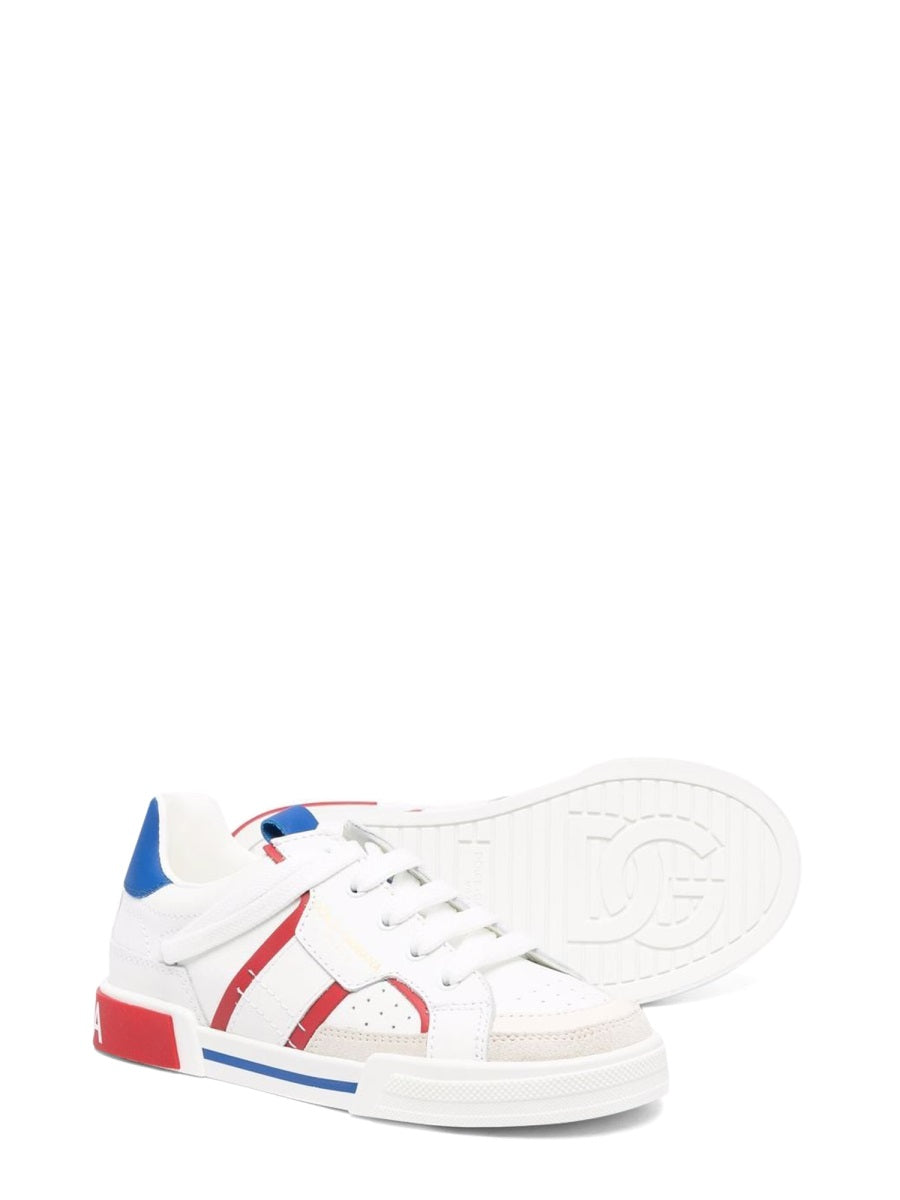 DOLCE & GABBANA Mini Low Lace-Up Sneaker for Kids