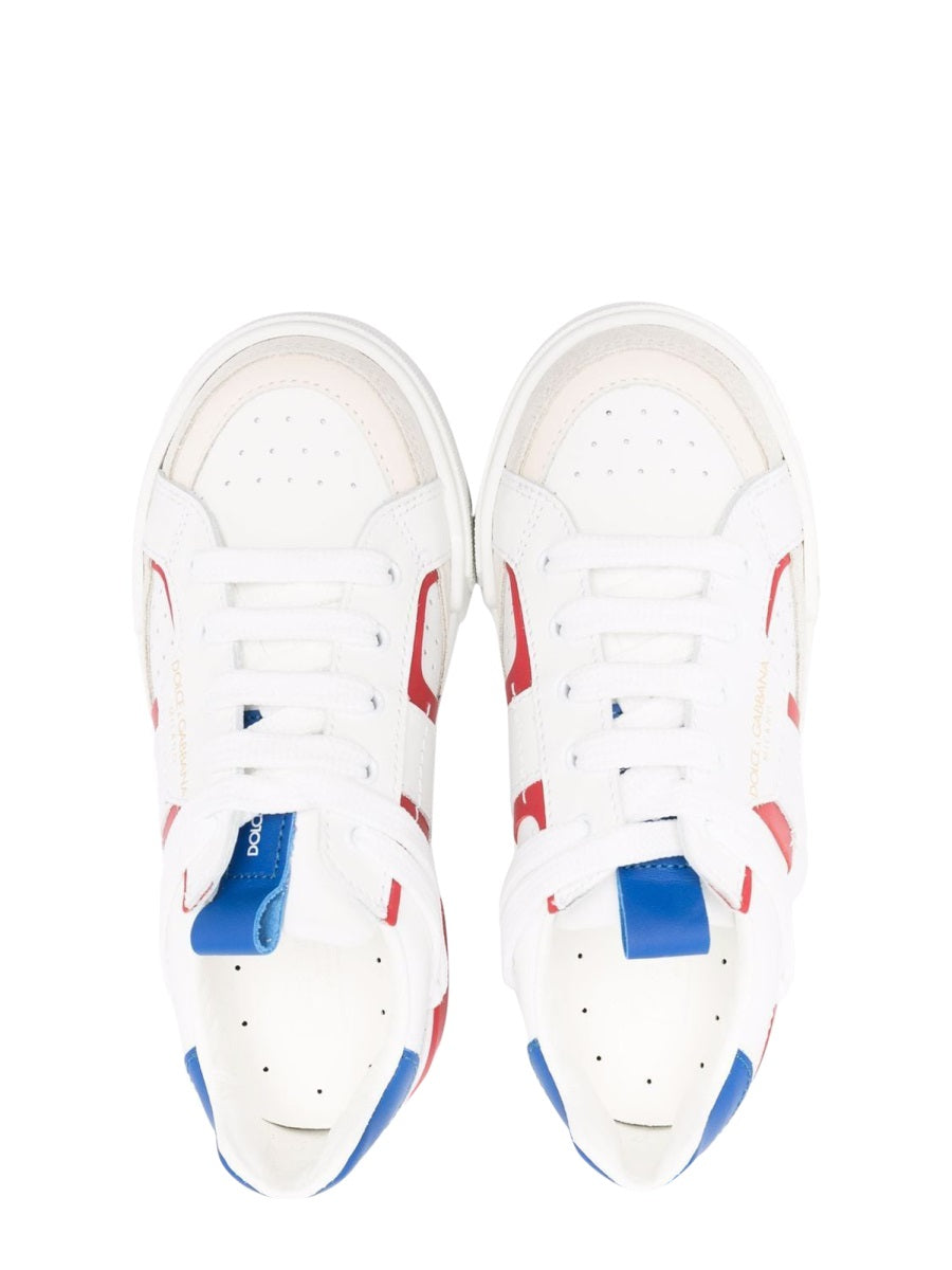 DOLCE & GABBANA Mini Low Lace-Up Sneaker for Kids