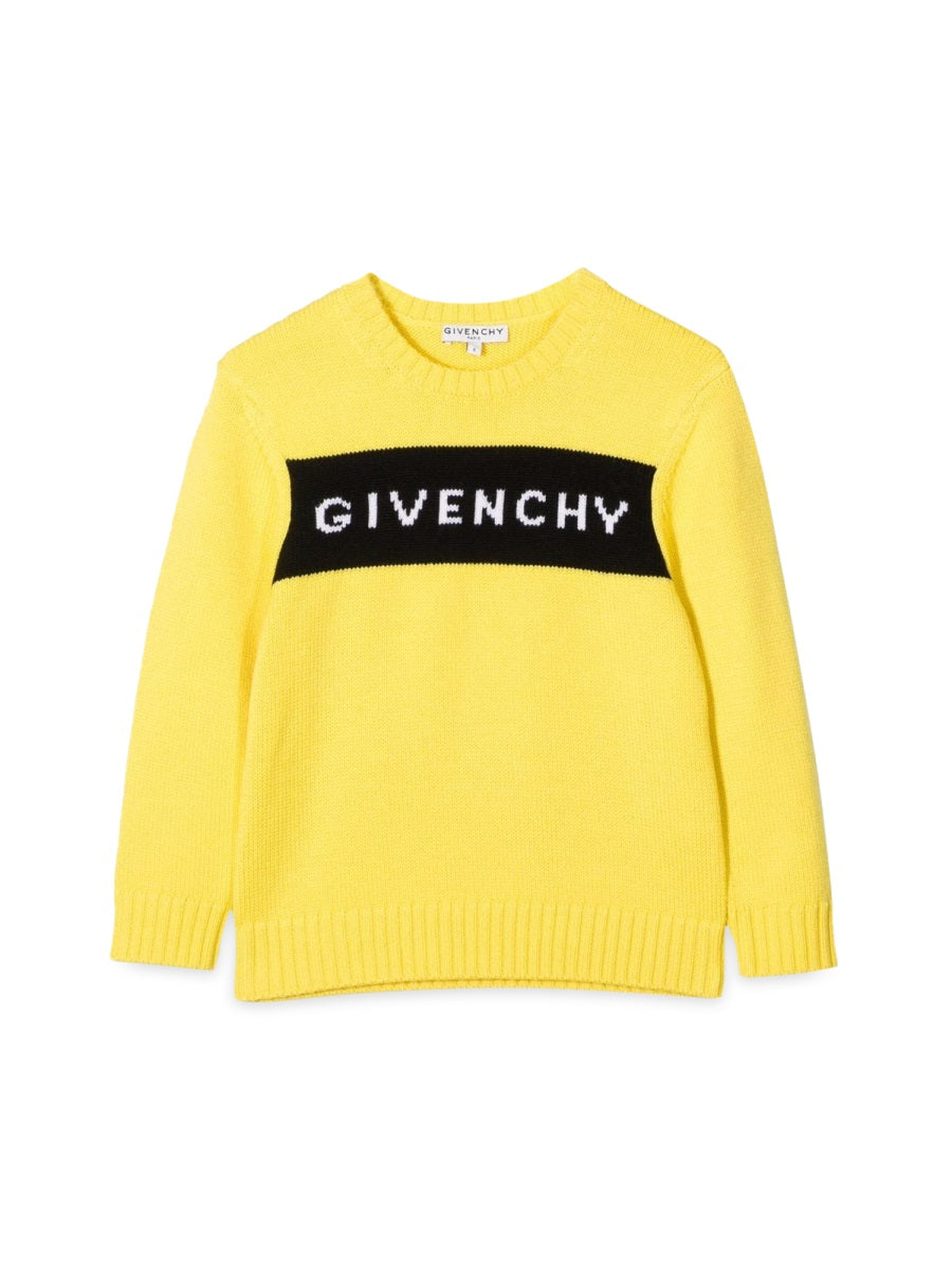 GIVENCHY Stylish Knit Jumper with Jacquard Logo for Boys