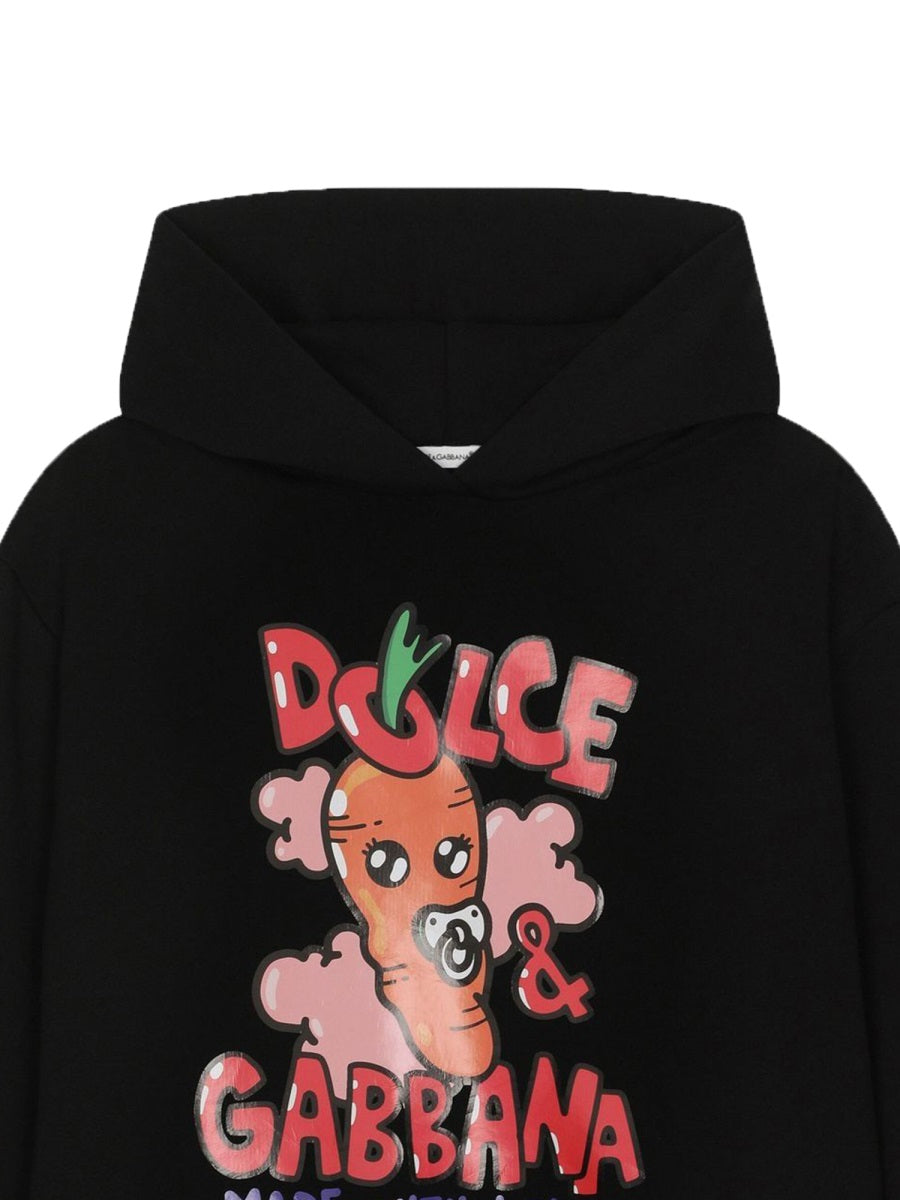 DOLCE & GABBANA Mini Hooded Dress for Girls