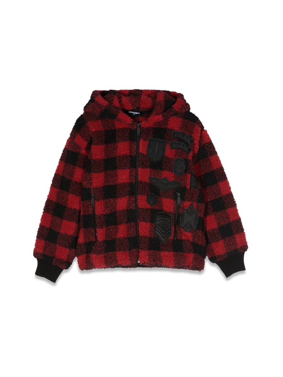DSQUARED Plaid Hoodie for Kids