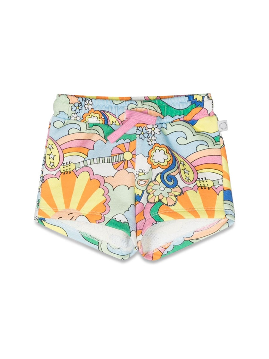 STELLA McCARTNEY Patterned Print Mini Shorts for Girls
