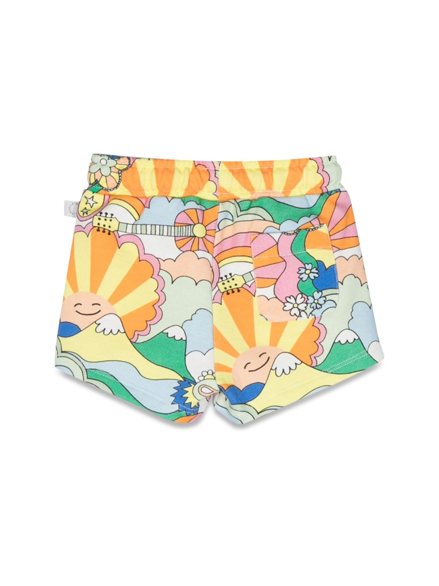 STELLA McCARTNEY Patterned Print Mini Shorts for Girls