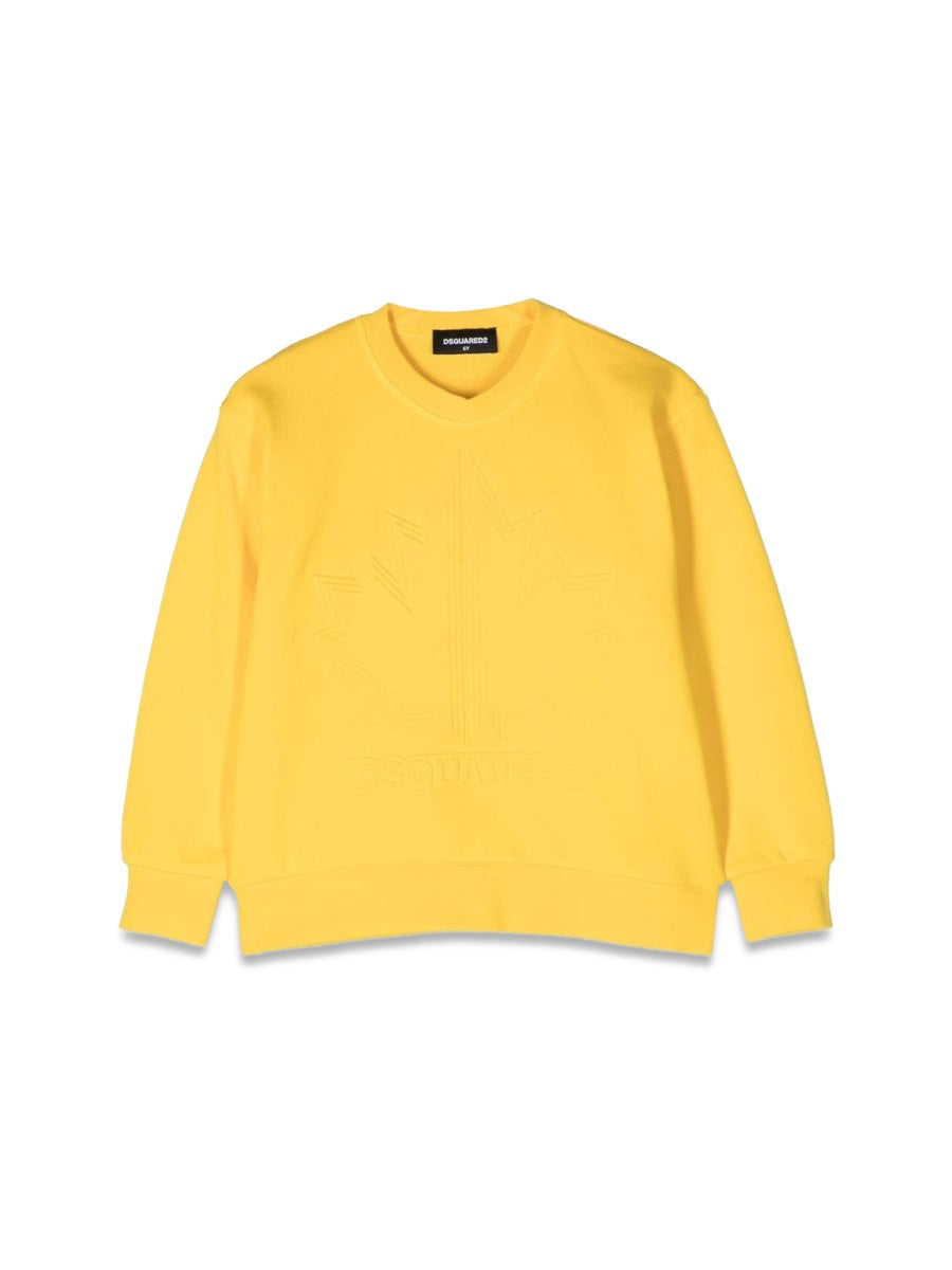 DSQUARED Slouchy Fit Crewneck Sweatshirt for Kids
