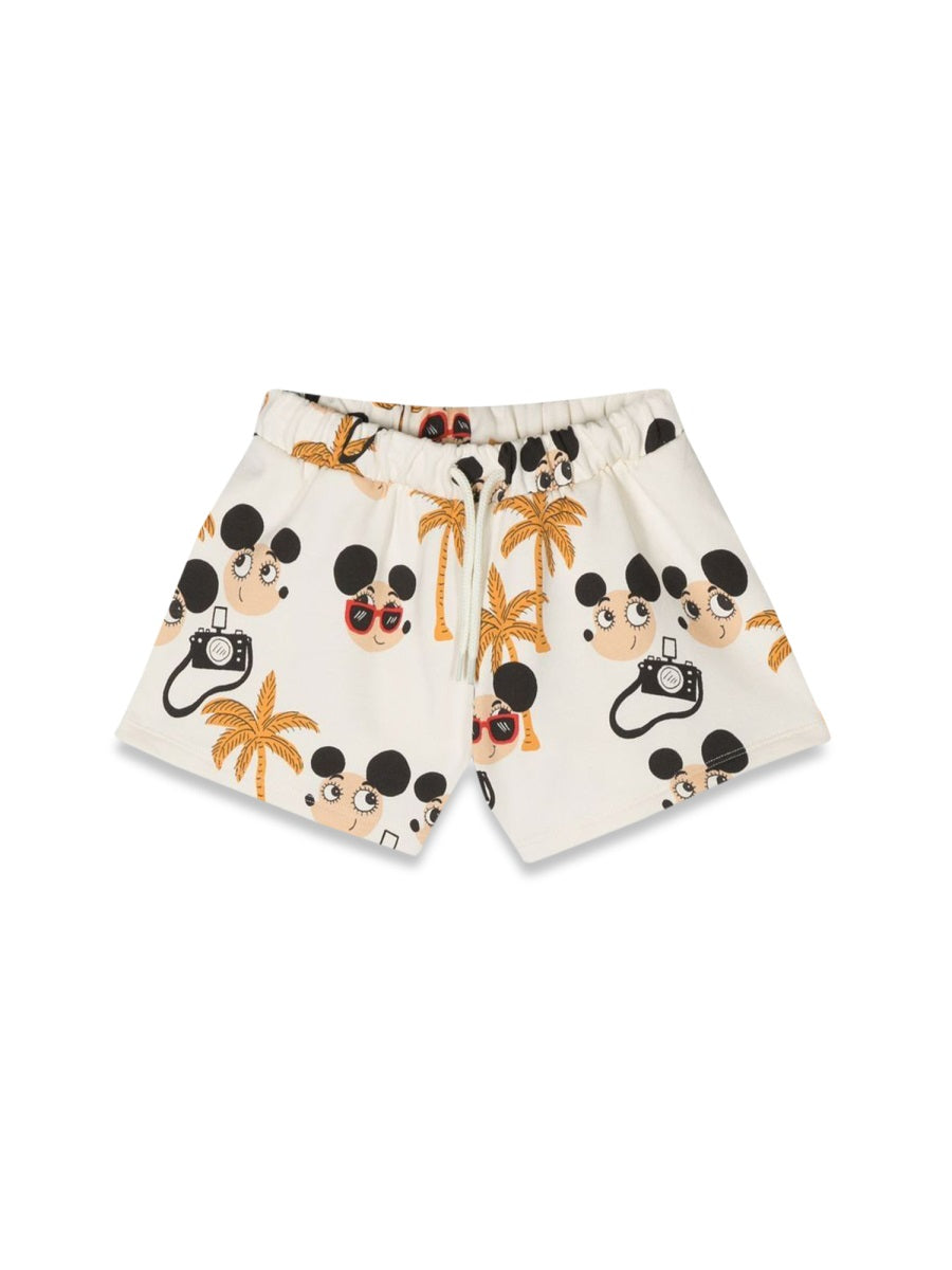 MINI RODINI Mini Unisex Allover Graphic Sweatshorts