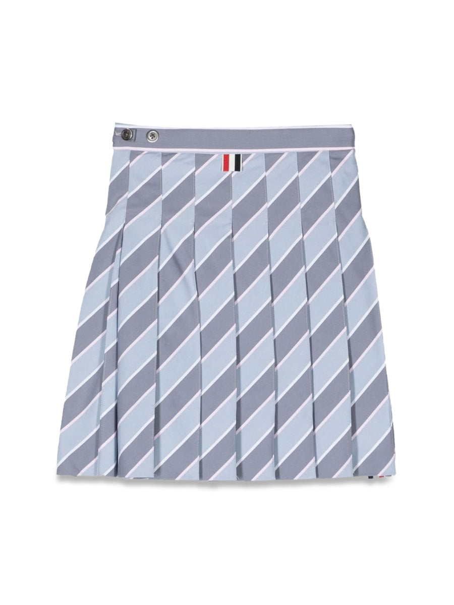THOM BROWNE Pleated Skirt for Girls - SS23