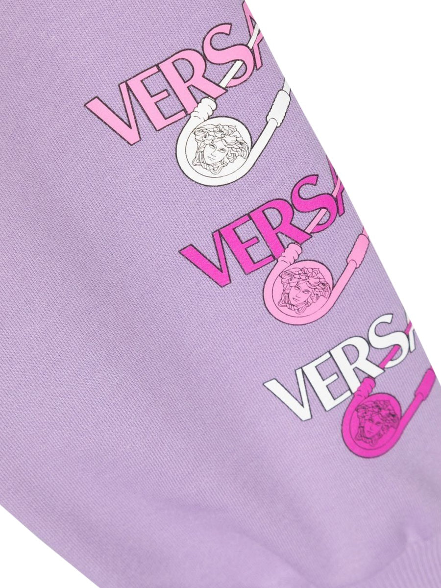 VERSACE Girls' Logo Pin Sweatpants - Mini Fit