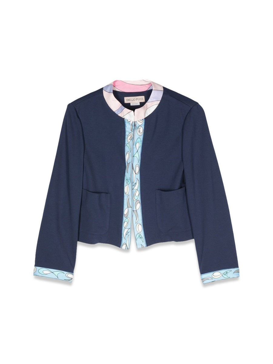 EMILIO PUCCI Mini Knit Jacket for Girls