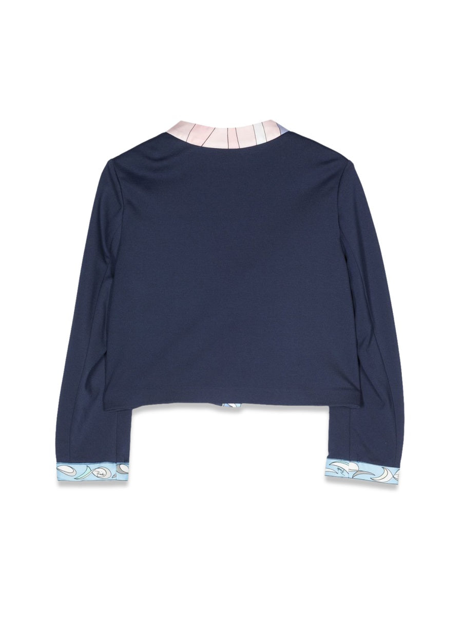 EMILIO PUCCI Mini Knit Jacket for Girls