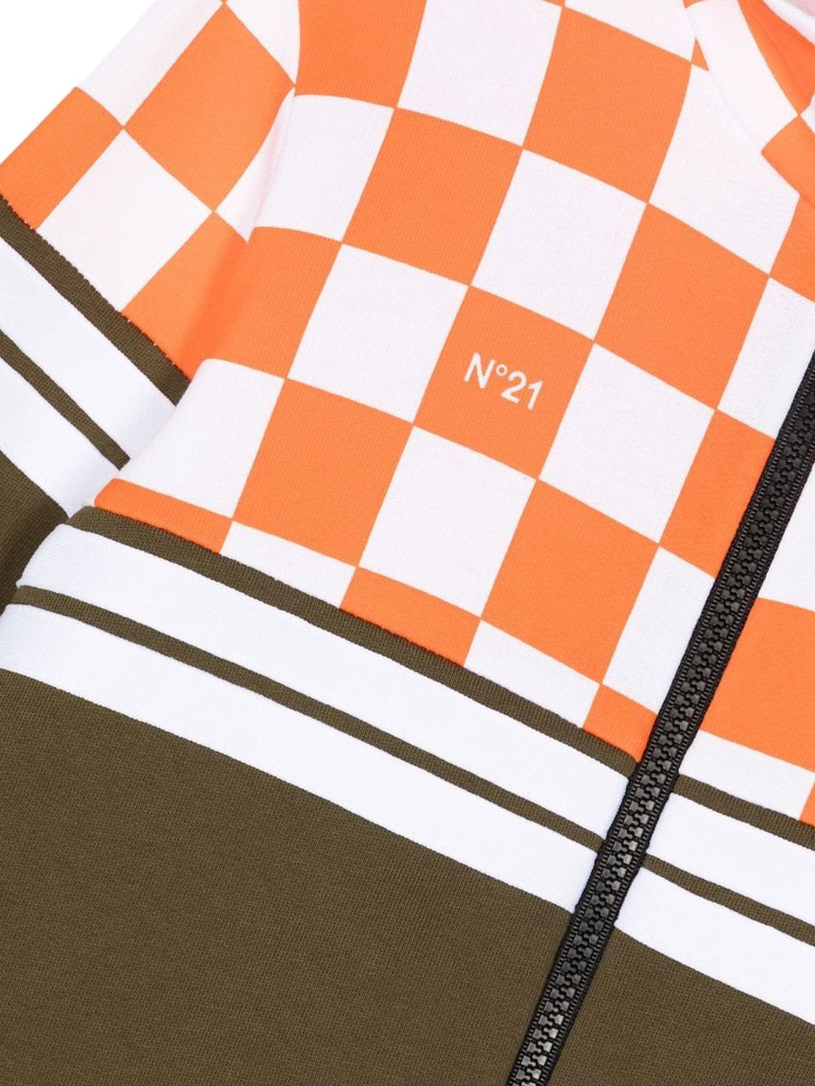 N°21 Mini Zipper Sweatshirt for Boys - SS23