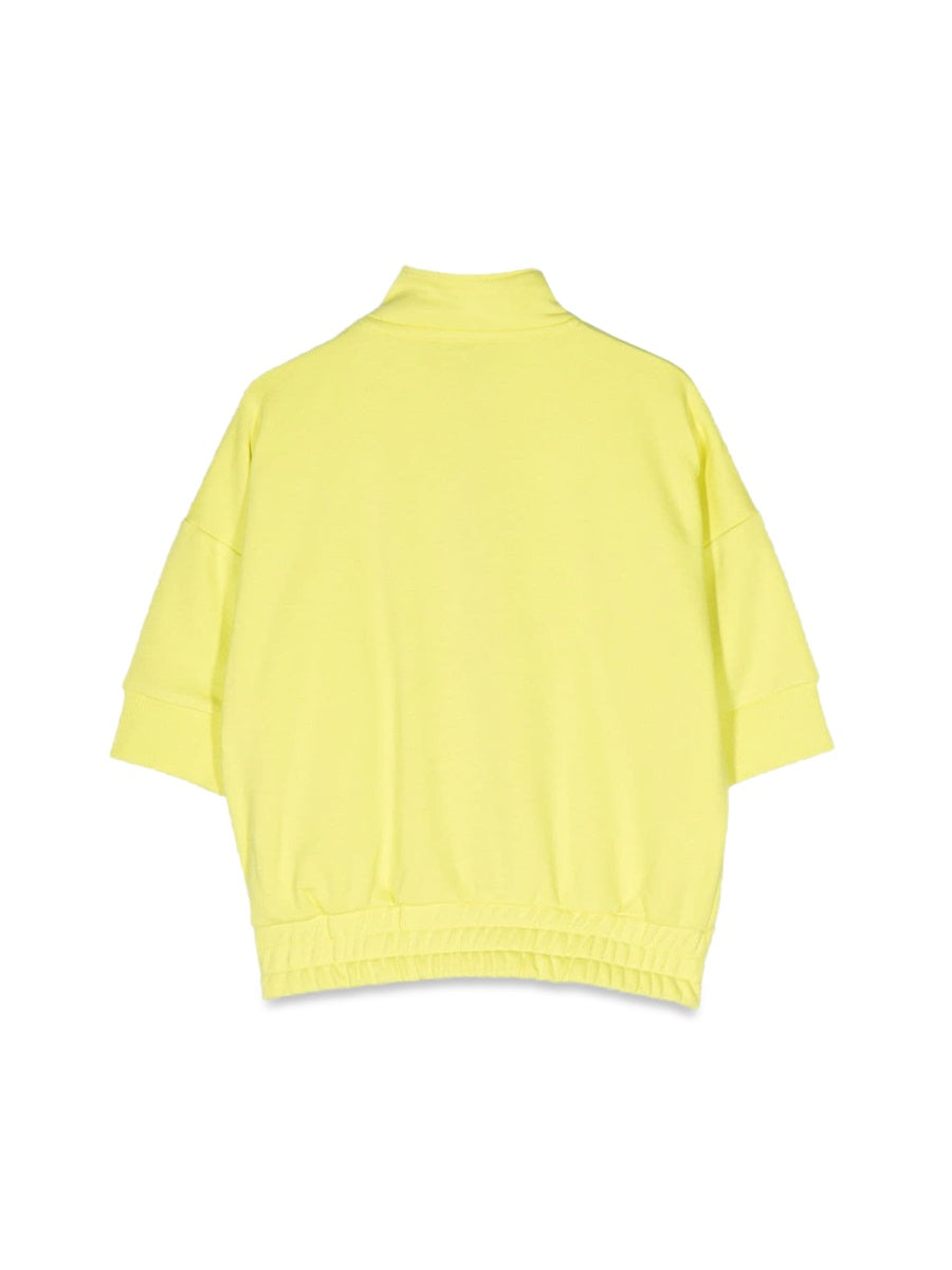 DKNY Zippered Short Sleeve Cardigan for Girls