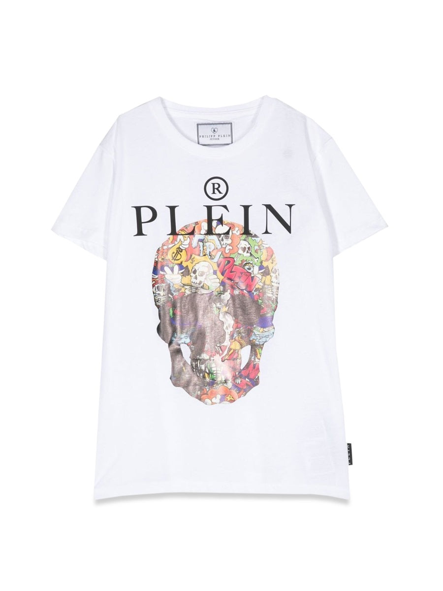 PHILIPP PLEIN Skull Print Maxi T-Shirt for Boys
