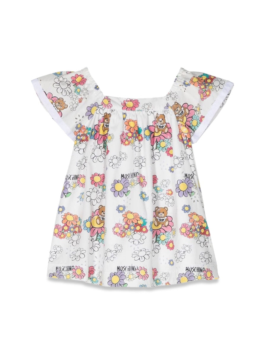 MOSCHINO Mini Floral Toy Dress for Girls