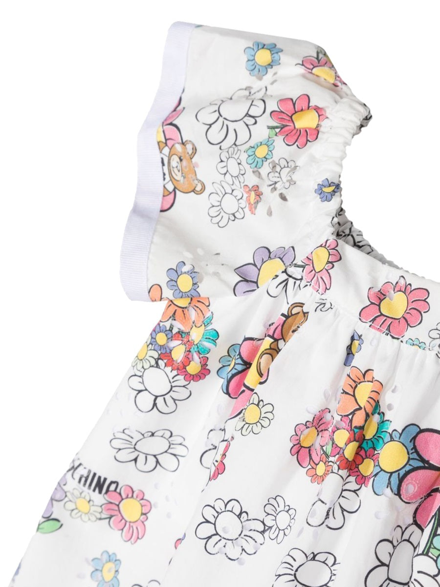 MOSCHINO Mini Floral Toy Dress for Girls