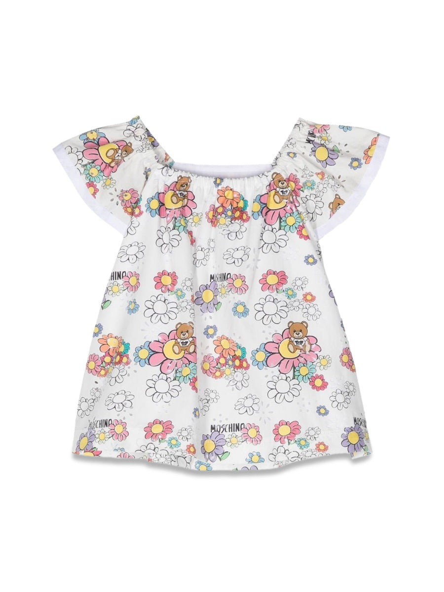 MOSCHINO Mini Floral Toy Dress for Girls