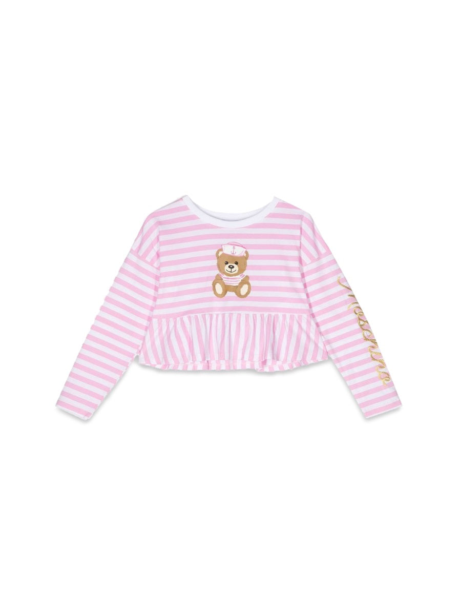 MOSCHINO Girls' Mini Striped T-Shirt