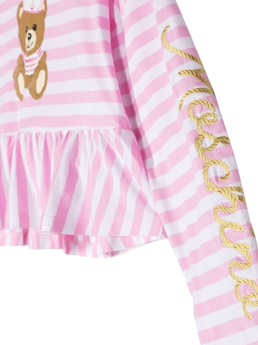 MOSCHINO Girls' Mini Striped T-Shirt