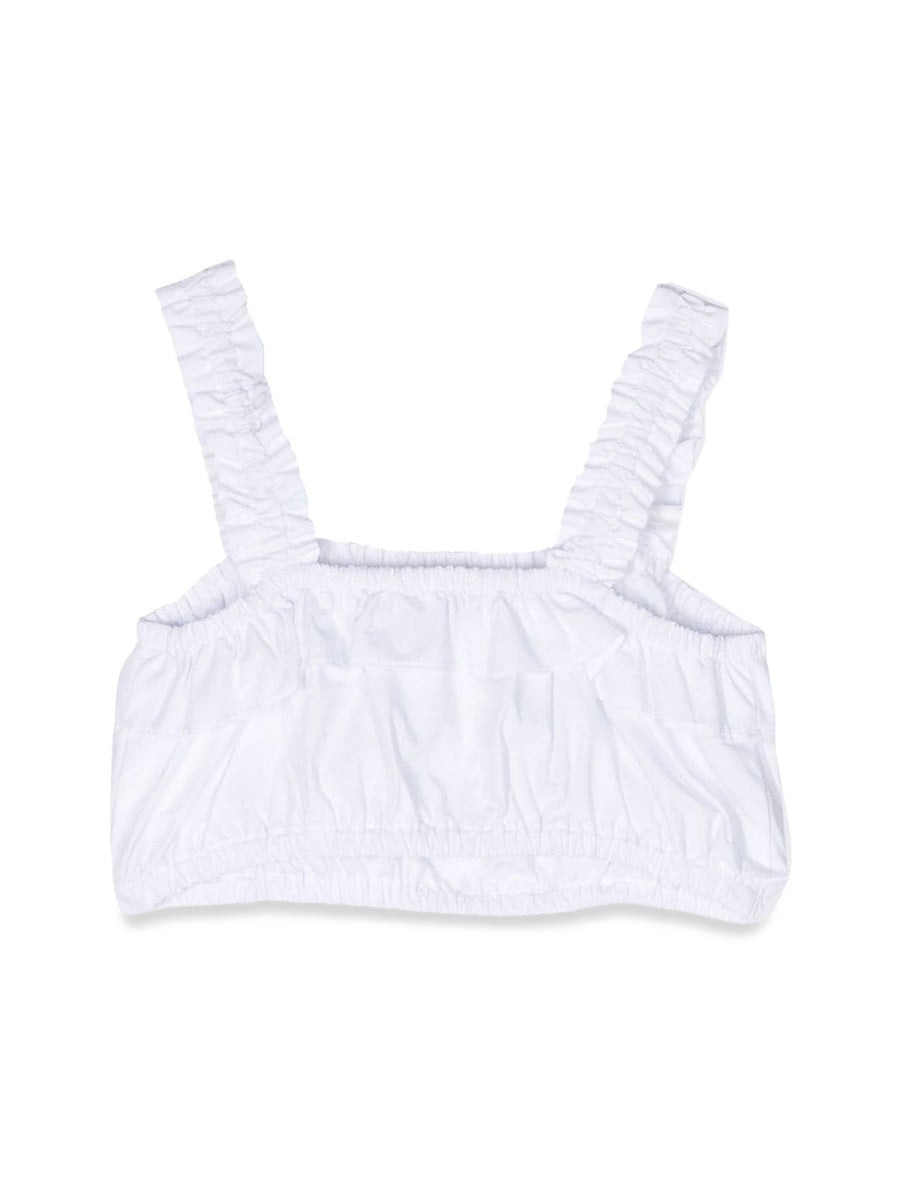 MOSCHINO Trendy Headband Top with Logo Straps for Girls