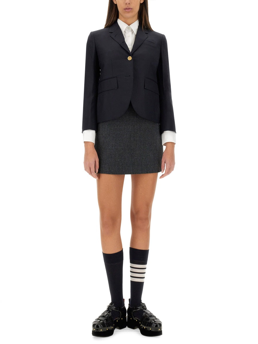 THOM BROWNE Single-Breasted Blazer - Size 40