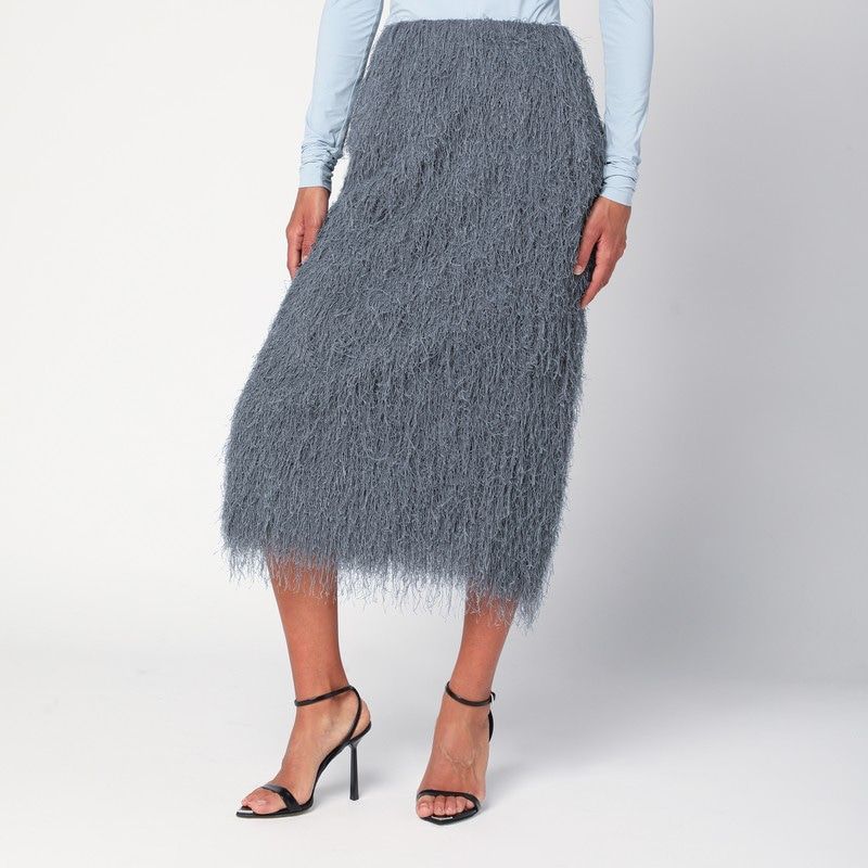 DRIES VAN NOTEN Fringed Midi Skirt