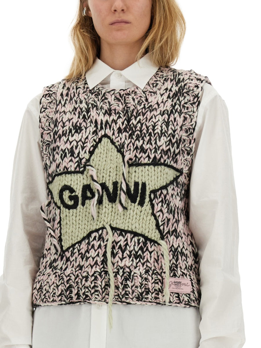 GANNI Wool Vest for Women - Size S