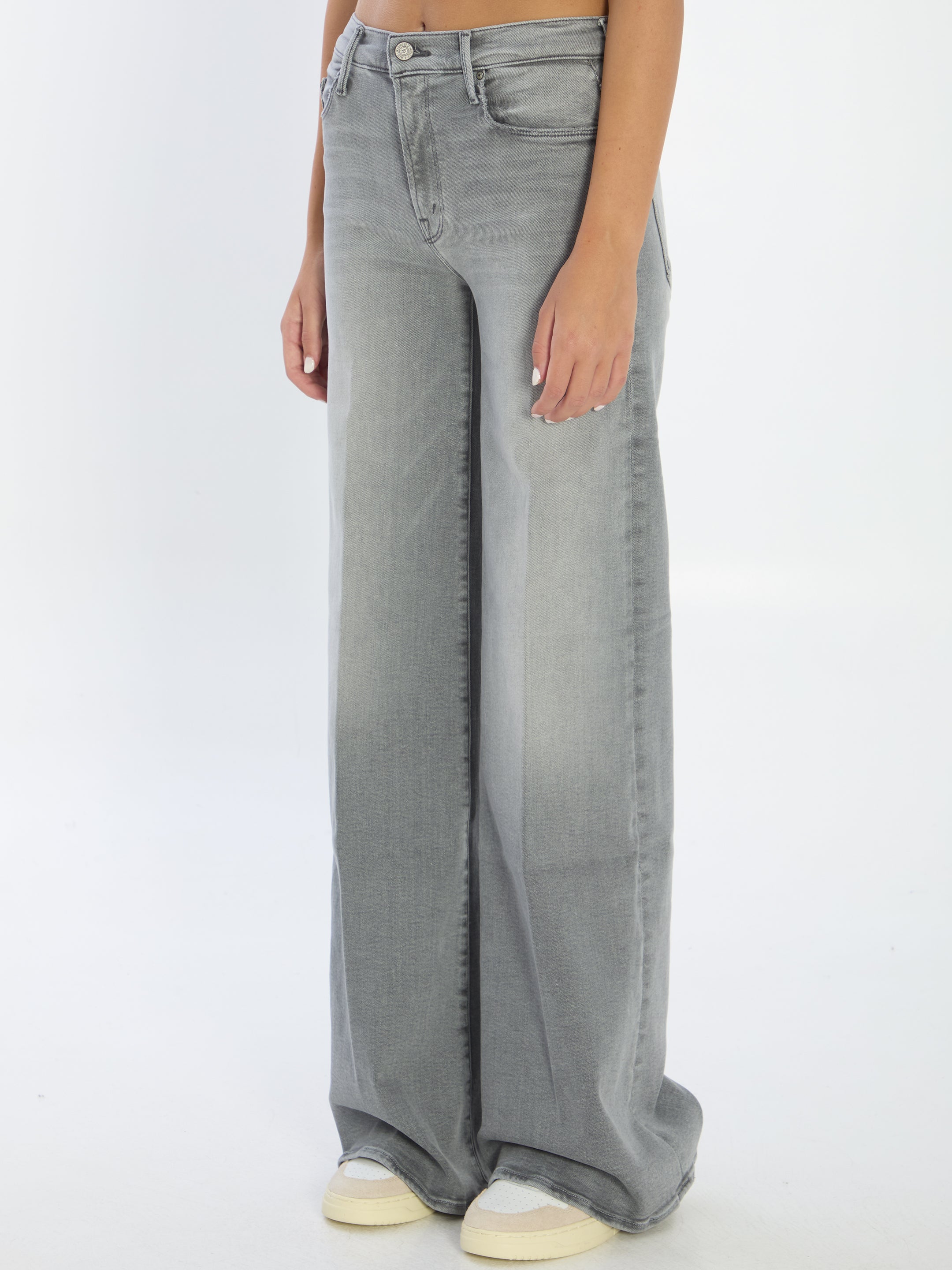 MOTHER Mid-Rise Wide-Leg Denim Jeans - Size 26