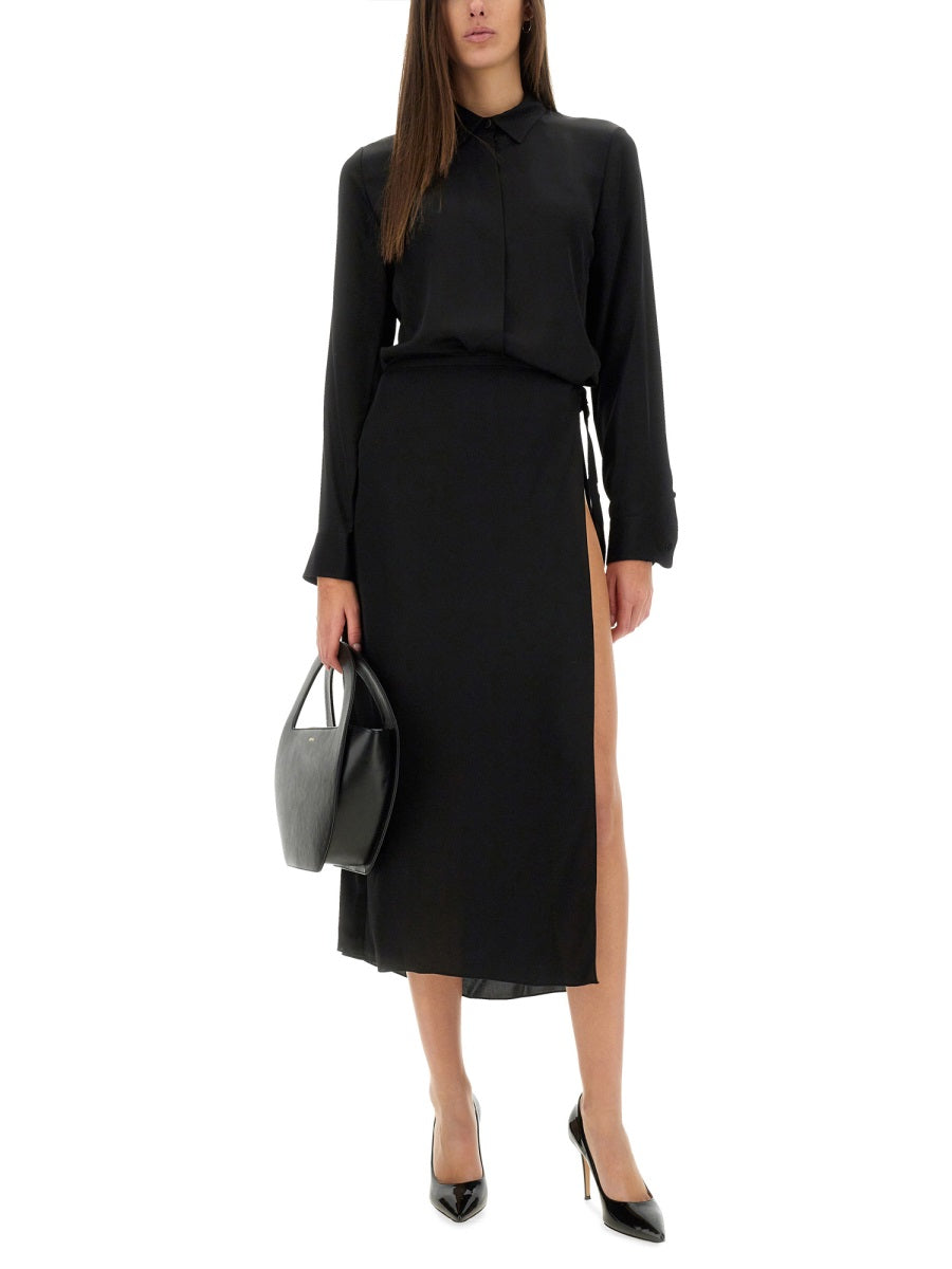 THEORY Silk Mini Skirt - Size 2