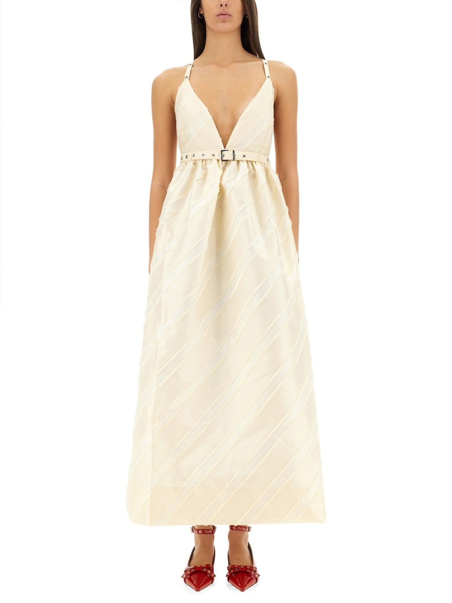 GANNI Eco-Friendly Taffeta Mini Dress - Size 36 FR