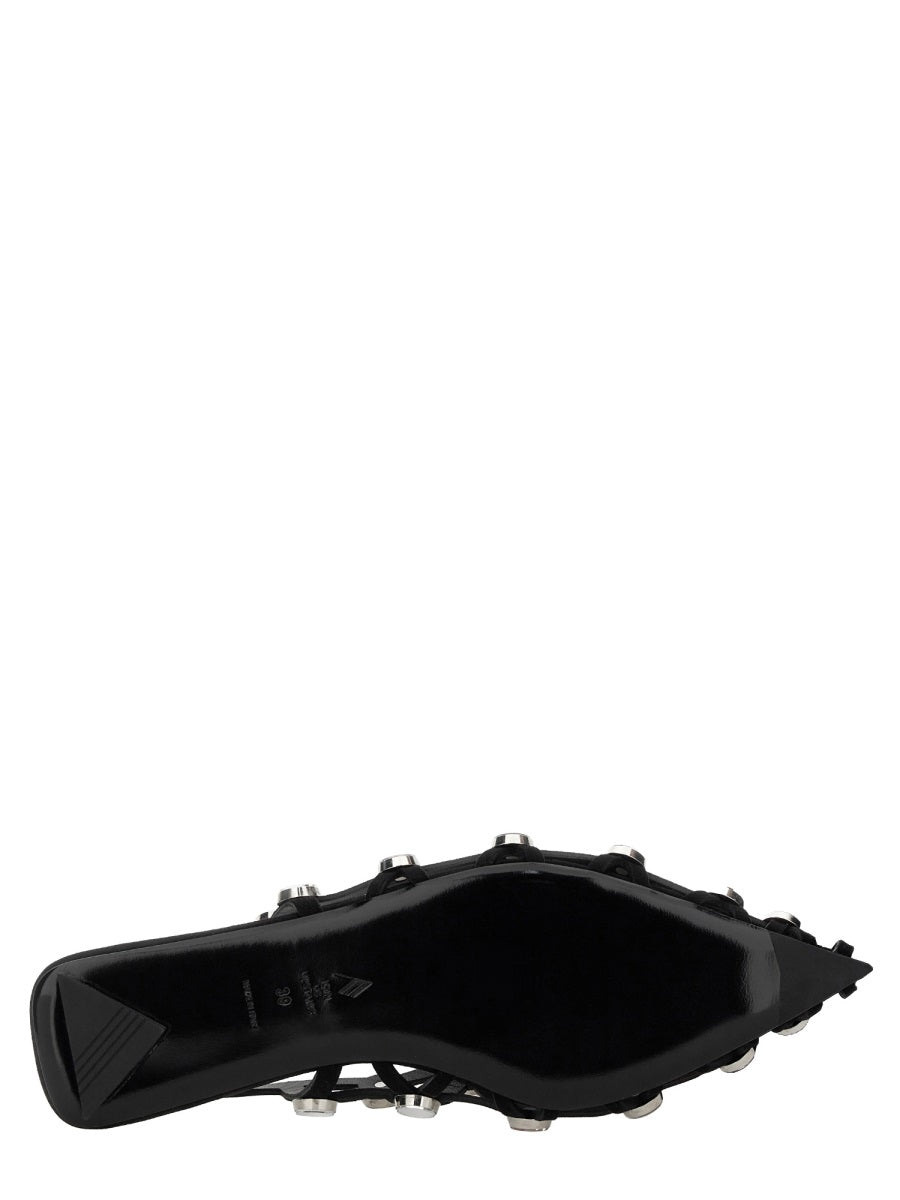 THE ATTICO Dancer Grid Flats