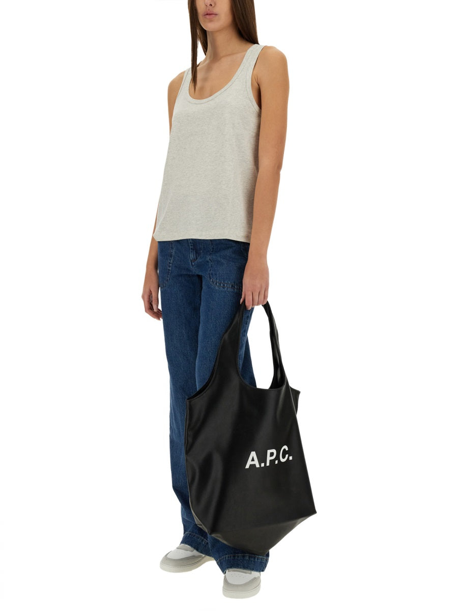 A.P.C. Regular Fit Logo Top - Size S