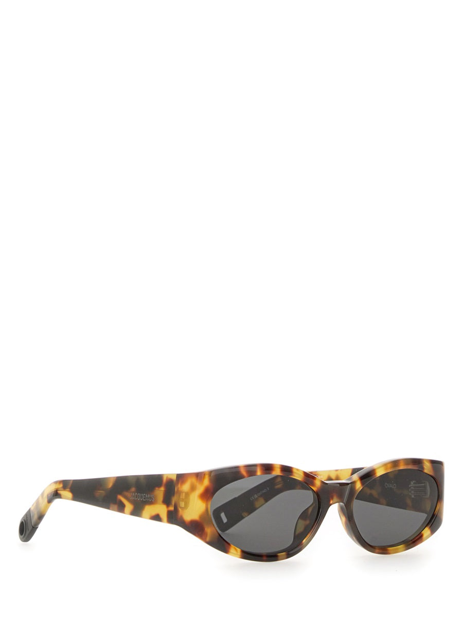 LINDA FARROW X JACQUEMUS Mini Acetate Oval Sunglasses for Women