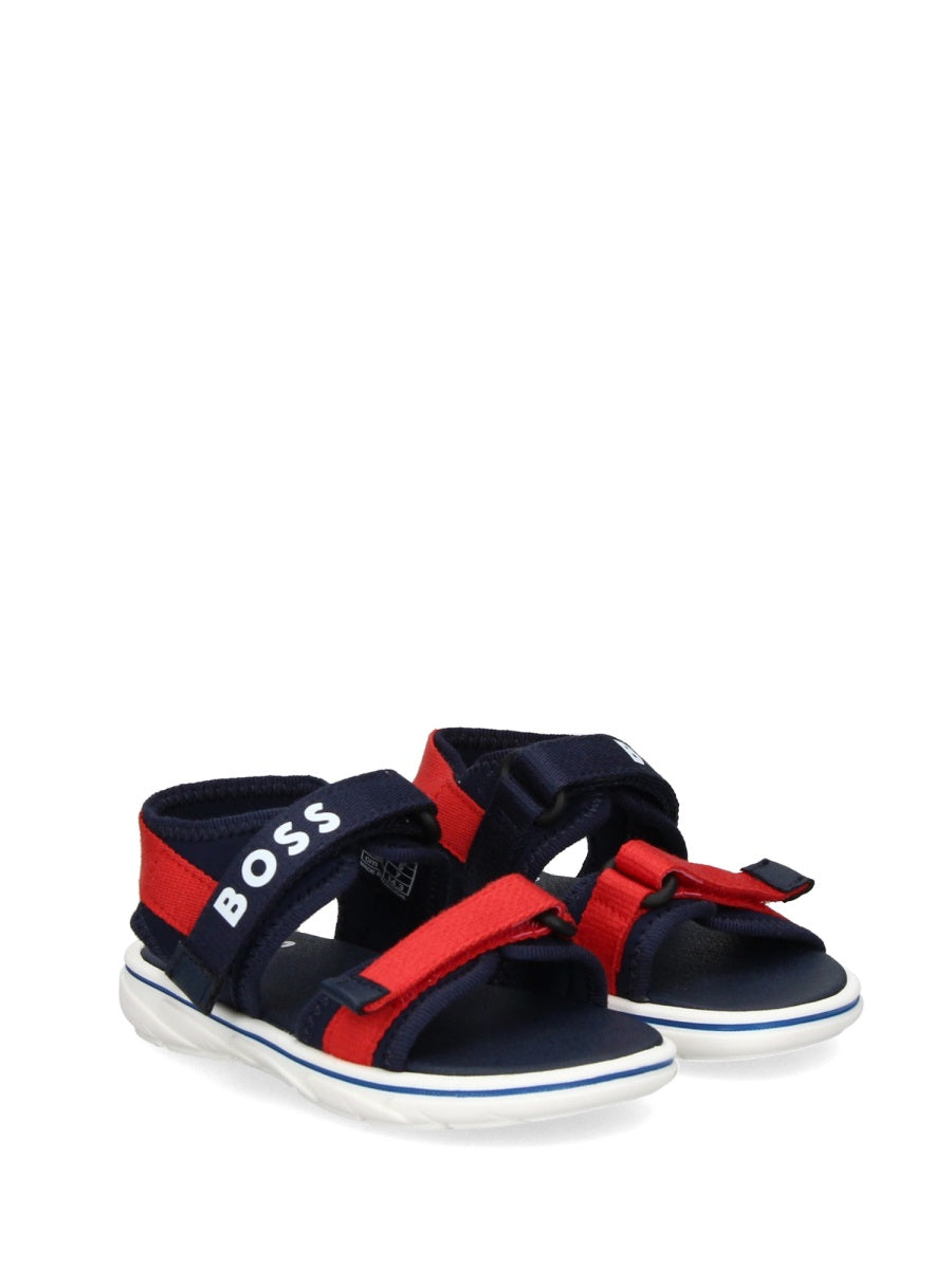 BOSS Mini Logo Band Sandals for Baby Boys