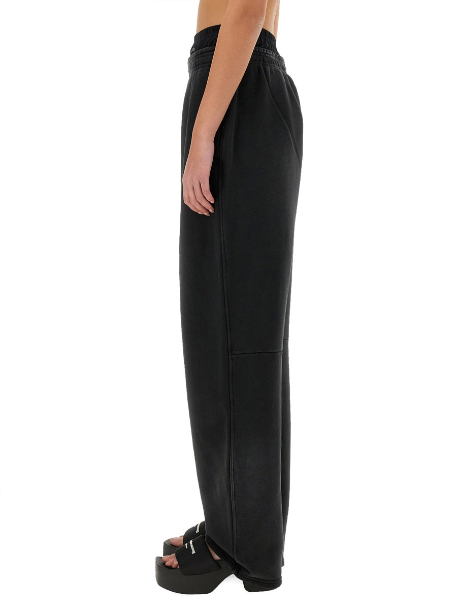 ALEXANDERWANG.T Wide Fit Pants with Logo - Size S
