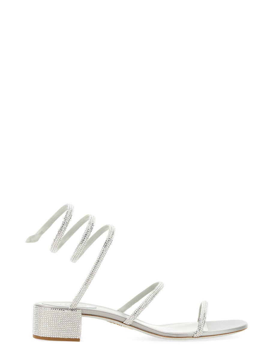 RENE CAOVILLA Cleo Mini Heel Sandal (3.5 cm) for Women