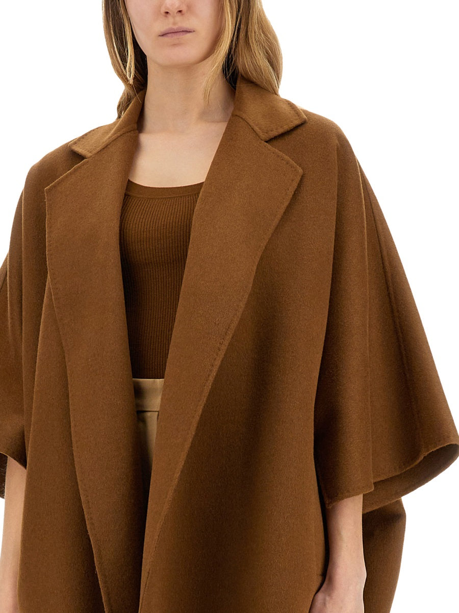 MAX MARA Oversized Drap Cape Jacket - Size S