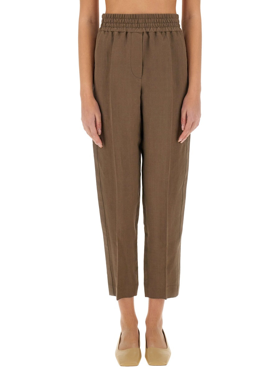 BRUNELLO CUCINELLI Baggy Pull-Up Pants in Twill - Size 40