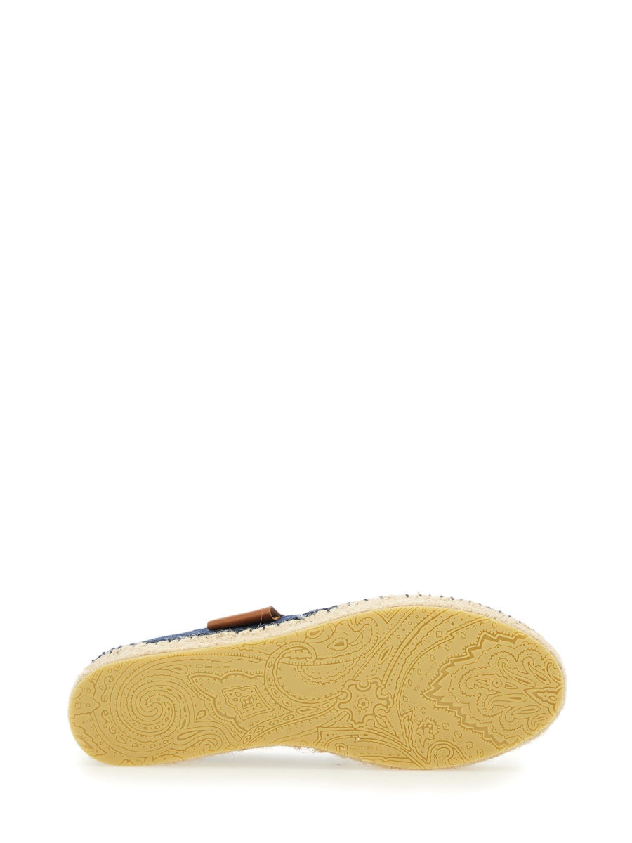 ETRO Leather Denim Espadrilles for Women